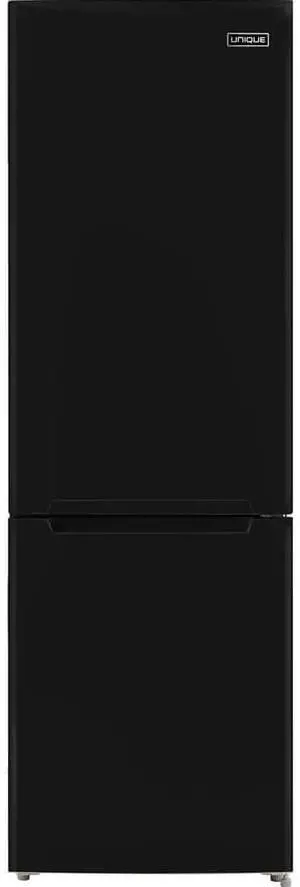 UNIQUE UGP325LB 11.7 Cu. Ft. Black Solar DC Off-Grid Bottom Freezer Refrigerator