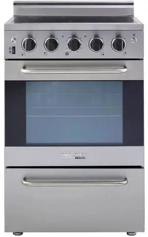UNIQUE UGP24VECSS 2.3 Cu. Ft. Stainless Freestanding Electric Range