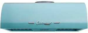 UNIQUE UGP24CRRHT 24 inch Ocean Mist Turquoise Classic Retro Under Cabinet Range Hood