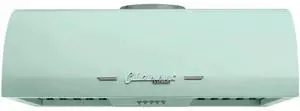 UNIQUE UGP24CRRHLG 24 inch Summer Mint Green Classic Retro Under Cabinet Range Hood