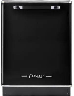 UNIQUE UGP24CRDWB 45 dBA Midnight Black Classic Retro Top Control Built-In Dishwasher UNIQUE UGP24CRDWB 45 dBA Midnight Black Classic Retro Top Control Built-In Dishwasher