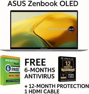 14" WQXGA+ 2.8K OLED Laptop  ASUS Zenbook 14, Intel Core i9-13900H, 16GB RAM, 1TB PCIe SSD, Thunderbolt 4, Fingerprint Sensor, Windows 11