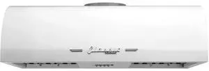 UNIQUE UGP36CRRHW 36 inch Marshmallow White Classic Retro Under Cabinet Range Hood
