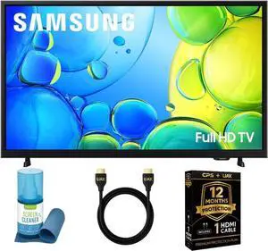 Samsung 40" Smart LED TV Bundle  Full HD 1080p, HDR, Bluetooth, Dolby Sound + HDMI Cable, CPS Protection, Screen Cleaner