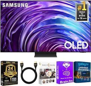Samsung 55" S95D OLED 4K Smart TV  Dolby Atmos, HDR10+, 144Hz, AI Upscaling, Alexa, 2-Year Bundle