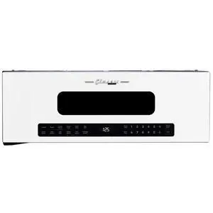 UNIQUE 1.2 Cu. Ft. Retro Over-the-Range Microwave  Marshmallow White, 400 CFM Vent Fan, LED Lighting, Auto Cook Presets