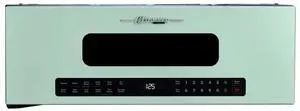 UNIQUE 1.2 Cu. Ft. Retro Over-the-Range Microwave with Auto Cook Presets, Ventilation Fan & LED Lighting  Mint Green