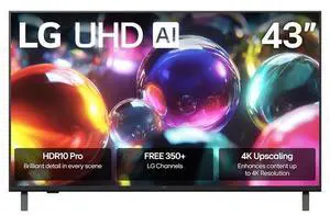LG 43UA7000P 43 inch Class UA7000 Series LED AI 4K UHD Smart webOS TV (2025)