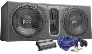 PowerBass PBMPP212 12 inch Dual Subwoofer System with Amplifier