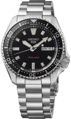Seiko SRPL85 5 Sports SKX Collection Automatic Watch - Stainless/Black