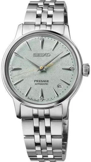 Seiko SRPL63 Presage Cocktail Time Automatic Watch - Stainless/Green