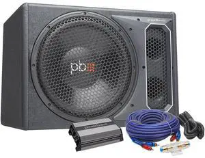 PowerBass PBMPP112 12 inch Single Subwoofer System with Amplifier