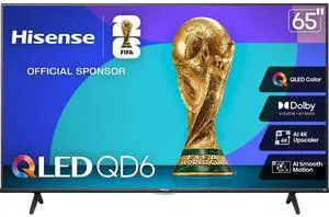 Hisense 65QD65QF 65 inch Class QD6 Series 4K QLED Smart Fire TV