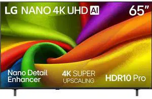 LG 65NU850BP 65 Inch Class 4K Nano UHD TV AI NU85 Smart TV, 2026 LG 65NU850BP 65 Inch Class 4K Nano UHD TV AI NU85 Smart TV, 2026