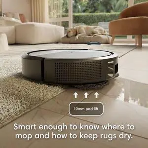 iRobot ROOMBA575COM Roomba Plus 575 Combo Robot Vacuum and Mop Plus AutoWash Dock - Black iRobot ROOMBA575COM Roomba Plus 575 Combo Robot Vacuum and Mop Plus AutoWash Dock - Black