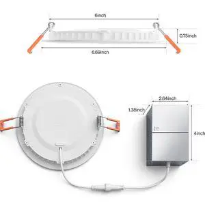 Hue 609370 White and Color Ambiance 6 inch Downlight Recessed Light Hue 609370 White and Color Ambiance 6 inch Downlight Recessed Light