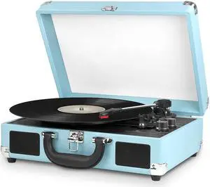 INNOVATIVE TECHNOLOGY INN-VSC-550BT-TRQ BLUETOOTH SUITCASE TURNTABLE IN TURQUOIS