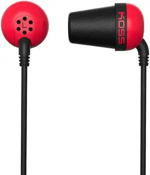 KOSS Red PLUGR Earbud Noise Isolating