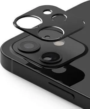 Ringke Camera Styling for iPhone 12 mini, Aluminum Frame Camera Lens Protector - Black