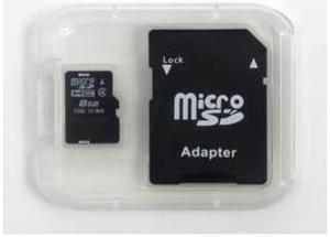 Super Talent 8GB Micro SDHC Memory Card (Class 4) with Adapter, Retail, Model MSD8GBST_R
