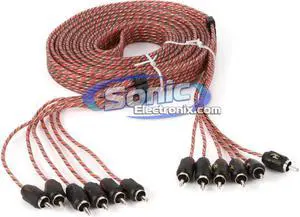 Stinger SI4617 Car Audio RCA Interconnect Cable 6 Channels 17 ft 4000 Series