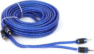 Stinger 2 channel 6000 series double shielded directional twisted pair 17 RCA interconnects