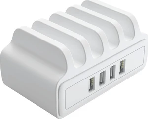 ORICO 30W 4 Port USB Charger Station, Power Port 4 Multi USB with Phone Holder Function for iPhone, iPad Pro/Air 2/Mini/iPod, Galaxy, LG, HTC, and More-Apply for Home Public ORICO 30W 4 Port USB Charger Station, Power Port 4 Multi USB with Phone Holder Function for iPhone, iPad Pro/Air 2/Mini/iPod, Galaxy, LG, HTC, and More-Apply for Home Public