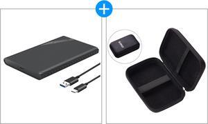 ORICO 2.5 Inch USB3.1 GEN1 Type-C External Hard Drive Enclosure 4TB HDD Case up to 5Gbps Super-speed With UASP SATA III Tool Free - 2521C3