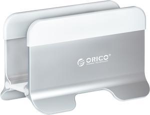 ORICO Aluminum Vertical Laptop Stand Gravity Locking Holder Desktop Notebook Stand Tablet Stand for Storage MacBook Dell Samsung Silver