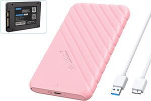 ORICO 3D NAND 1TB 2.5 Inch SATA III Internal SSD TLC 6Gbps Internal Solid State Drive with USB3.0 2.5 inch External Hard Drive Enclosure SATA 5Gbps Pink