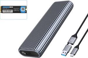 ORICO M.2 NVMe SSD 512GB PCIe Gen3. X4, NVMe 1.3 64L 3D NAND QLC Internal Solid State Drive 2280 with M.2 NVMe SSD Enclosure