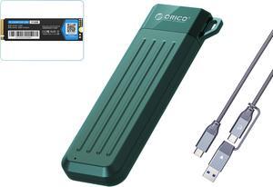 ORICO M.2 NVMe SSD 512GB PCIe Gen3. X4, NVMe 1.3 64L 3D NAND QLC Internal Solid State Drive 2280 with M.2 NVMe SSD Enclosure
