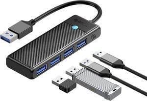 ORICO 4-Port USB 3.0 Hub, Ultra-Slim Data USB Hub with 0.5ft Extended Cable for Windows,XP, Vista ,Windows, Linux and Mac Desktop or Laptop -Black