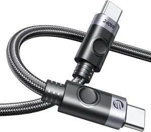 ORICO USB C to USB C Cable 240W, USB C Cable Fast Charging, Type C to Type C Cable 48V 5A, Braided Nylon Type C Cable Cord with Storage Belt,Compatible with MacBook Pro, iPad Pro,Samsung,Pixel -5ft ORICO USB C to USB C Cable 240W, USB C Cable Fast Charging, Type C to Type C Cable 48V 5A, Braided Nylon Type C Cable Cord with Storage Belt,Compatible with MacBook Pro, iPad Pro,Samsung,Pixel -5ft