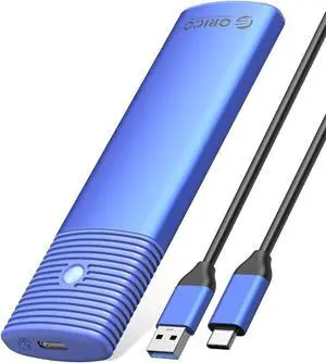 ORICO M.2 SATA SSD Enclosure Tool Free 5Gbps Support M.2 SATA PCIe B-Key / B+M Key SSD for Size 2230/2242/2260/2280 with USB A to C Cable - Blue ORICO M.2 SATA SSD Enclosure Tool Free 5Gbps Support M.2 SATA PCIe B-Key / B+M Key SSD for Size 2230/2242/2260/2280 with USB A to C Cable - Blue