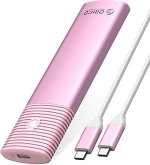 ORICO M.2 NVMe and SATA SSD Enclosure USB 3.2 Gen 2 Protocols 10Gbps NVMe, 5Gbps SATA PCIe M-Key (B+M Key) Built-in Metal Heat Sink - Pink