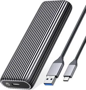 ORICO Aluminium SATA M.2 SSD Enclosure USB3.2 Gen2 6Gbps USB C Support Up to 4TB SSD Tool-Free Type-C External SSD Adapter with B Key/B+M Key