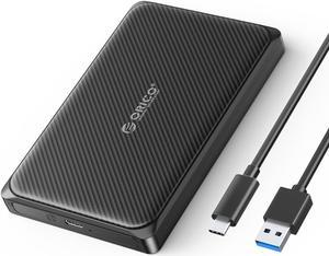 ORICO 2.5'' HDD Enclosure USB C to SATA III 2.5inch 6Gbps High Speed HDD Enclosure for 7/9.5 mm HDD SSD Support UASP Up to 6TB - 2189C3