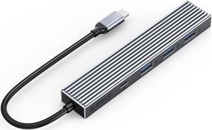 ORICO  USB 3.2 HUB 10Gbps Type C  4 Ports Hub With PD100W SD TF With 100W Power Delivery Splitter OTG Adapter for Macbook PC Computer Laptop(3 USB A+1USB C)