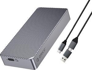 ORICO USB4 M.2 SSD Case 40Gbps M2 NVMe SSD Enclosure Full Aluminum Compatible with Thunderbolt 3 USB4 USB 3.2/3.1/3.0 USB-C to C and USB-A to C Cables, Up to 4TB