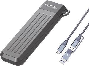 ORICO M2 SSD Case NVMe USB Type C Gen2 10Gbps PCIe SSD Enclosure M.2 NVMe Enclosure Solid State Drive Case With 2 in 1 Cable