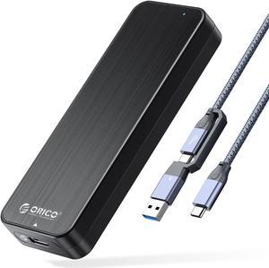 ORICO M.2 SSD Enclosure NVMe USB 3.2 Gen2 Type-C Interface with 10Gbps transmission speed PCIe SSD Case M.2 NVMe Solid State Drive Case With 2 in 1 Cable