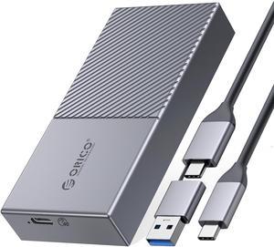 ORICO USB4 M.2 SSD Case 40Gbps M2 NVMe SSD Enclosure Full Aluminum Compatible with Thunderbolt 3 USB4 USB 3.2/3.1/3.0 USB-C to C and USB-A to C Cables, Up to 4TB