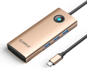 ORICO USB C Docking Station,8 in 1 USB C Dongle with HDMI 4K+PD100W+3*USB3.0+Ethernet+SD/TF, USB C Hub Multiport Adapter for MacBook/Dell/HP/Surface/Lenovo ORICO USB C Docking Station,8 in 1 USB C Dongle with HDMI 4K+PD100W+3*USB3.0+Ethernet+SD/TF, USB C Hub Multiport Adapter for MacBook/Dell/HP/Surface/Lenovo