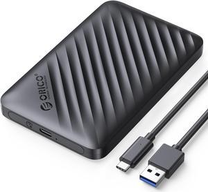 Maiwo USB 3.0 Dual Bay 2.5 SATA SSD/HDD RAID Hard Drive Enclosure Case  Black Support RAID 0/1/Normal/Large Tool-free Slide Design 