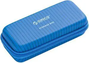 ORICO M.2 Hard Drive Case Portable HDD Storage Protection Bag for External M.2 SSD /USB Cable /U Disk Large Capacity Blue