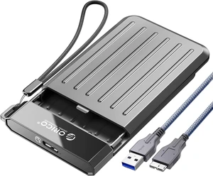 ORICO USB3.0 Micro-B to SATA3.0 Hard Drive Enclosure, Portable 2.5inch External Hard Drive Case Support UASP for 2.5'' SSD/HDD for Laptop, PS4, Xbox,Router,Gray - M25U3 ORICO USB3.0 Micro-B to SATA3.0 Hard Drive Enclosure, Portable 2.5inch External Hard Drive Case Support UASP for 2.5'' SSD/HDD for Laptop, PS4, Xbox,Router,Gray - M25U3