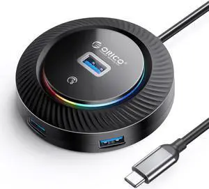 USB Hub for Latop, ORICO ABS Type C to USB Multiport Adapter with 4 USB 3.0 Ports(5Gbps), Expander for Laptop, Xbox, Flash Drive, HDD, Console, Printer, Camera,Keyborad, Mouse USB Hub for Latop, ORICO ABS Type C to USB Multiport Adapter with 4 USB 3.0 Ports(5Gbps), Expander for Laptop, Xbox, Flash Drive, HDD, Console, Printer, Camera,Keyborad, Mouse
