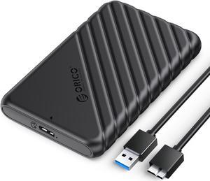 ORICO 2.5 inch External Hard Drive Enclosure USB3.0 to SATAIII 5Gbps HDD SSD Storage Case for 7mm 9.5mm SATA HDD SSD Max 6TB Support UASP protocols and TRIM