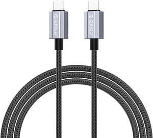 ORICO PD60W USB C to USB C Cable Nylon Type C Charging Cable Compatible with MacBook Pro Samsung Galaxy S23S22S21 PS5 Switch 33ft